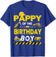 Pappy Of The Birthday Boy Construction Worker Birthday T-Shirt - T-Shirt | Royal