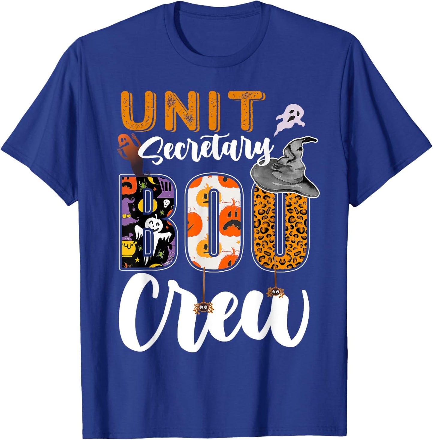 Unit Secretary Boo Crew Halloween Matching Hospital T-Shirt - T-Shirt | Royal