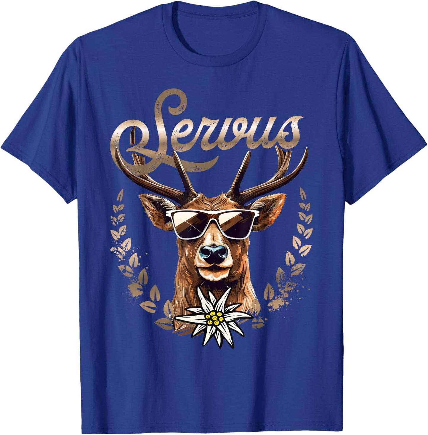 Traditional Men's Costume Shirt Women's Deer Servus , black T-Shirt - T-Shirt | Royal