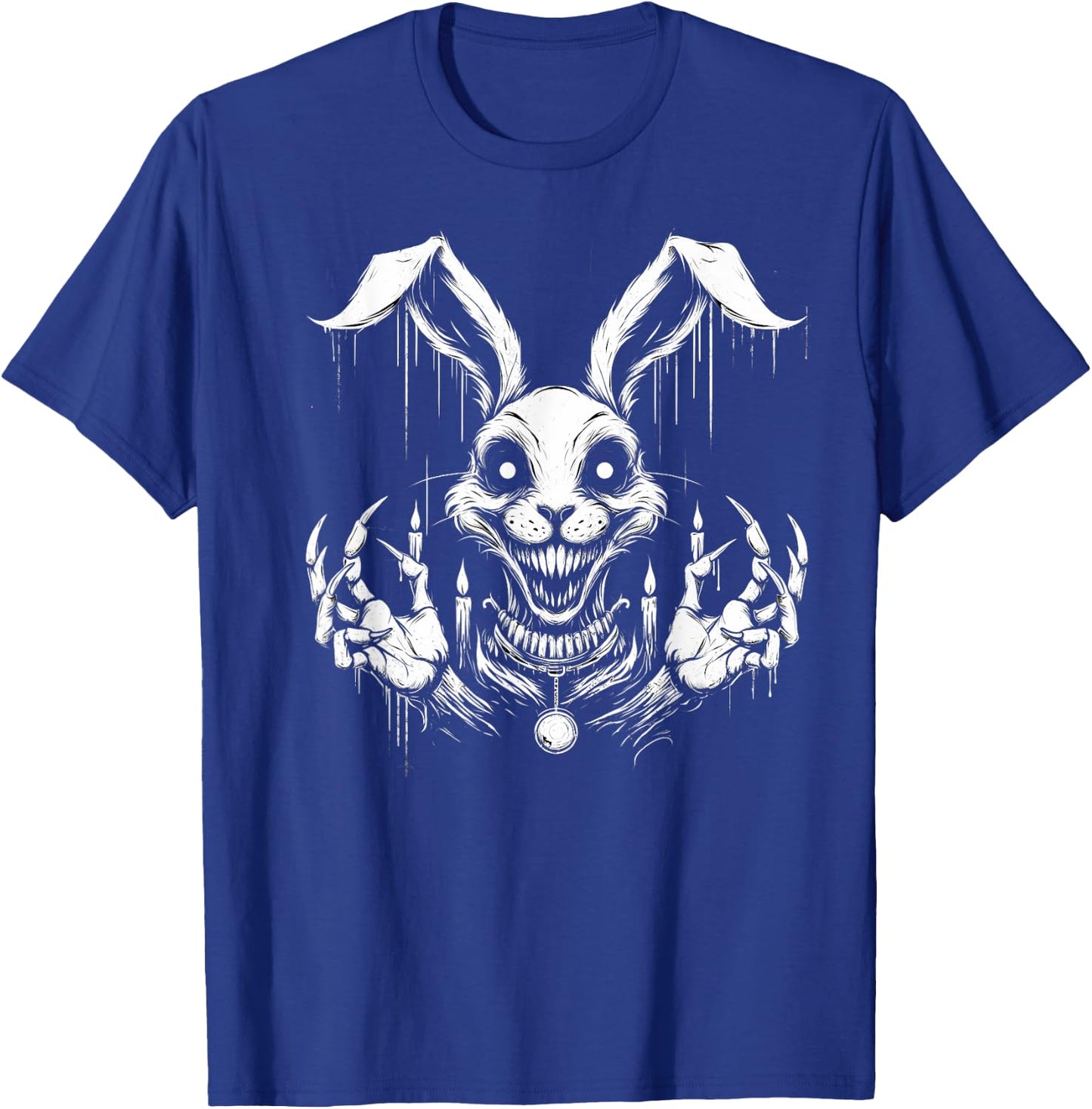 Creepy Goth Rabbit, Horror Bunny, Weirdcore Rabbit T-Shirt - T-Shirt | Royal