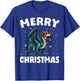 Merry Christmas Dragon Merry Xmas Funny Boy Girl Kids T-Shirt - T-Shirt | Royal