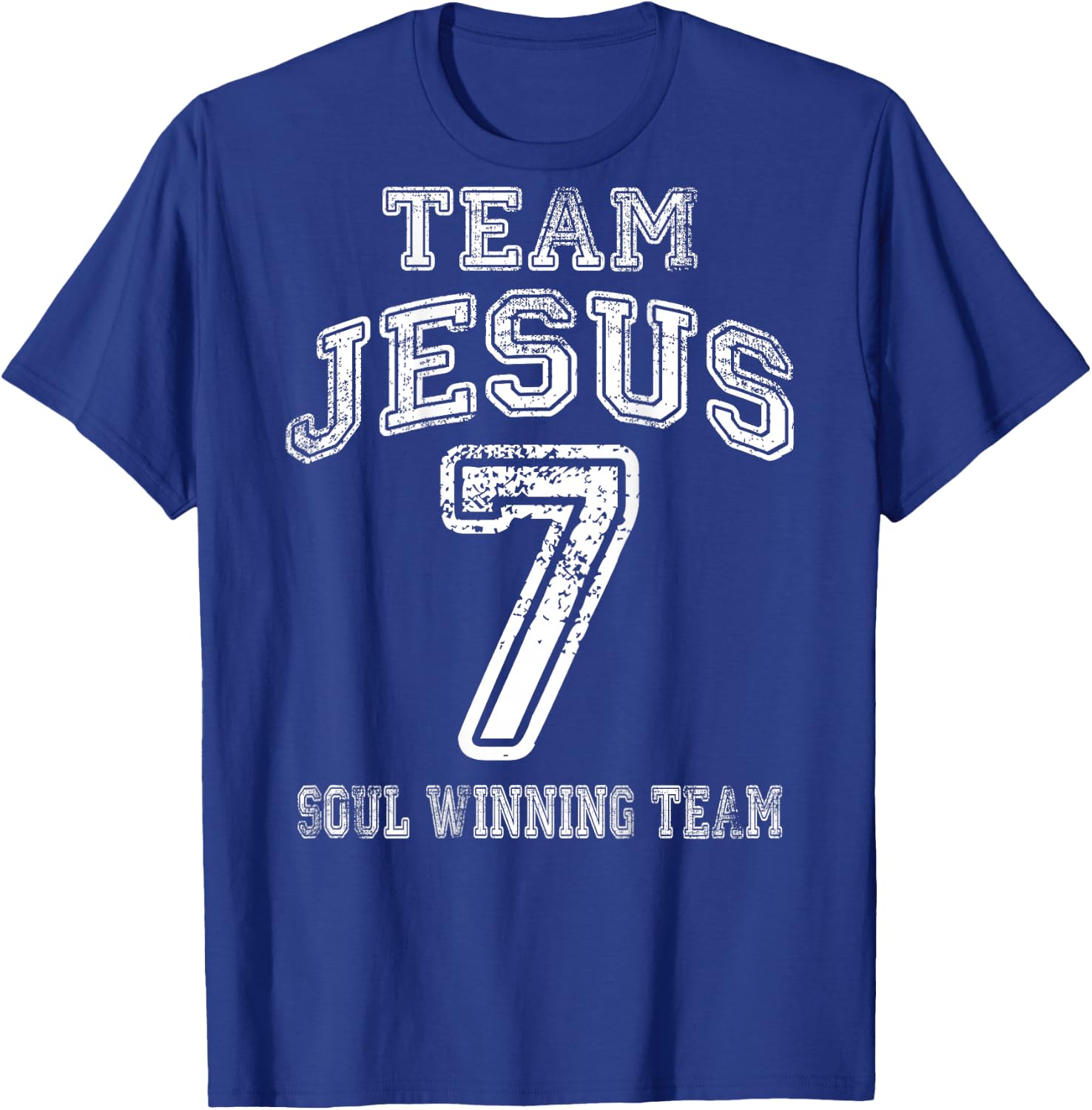 Faith Shirts By No1 - Christliche - Schwarz, S - Kurzarm - Team Jesus - Glaube Shirt Rückseite T-Shirt - T-Shirt | Royal