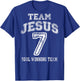 Faith Shirts By No1 - Christliche - Schwarz, S - Kurzarm - Team Jesus - Glaube Shirt Rückseite T-Shirt - T-Shirt | Royal