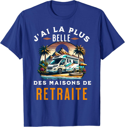 Retired Humor My Motorhome Retirement Gift Funny , Black T-Shirt - T-Shirt | Royal