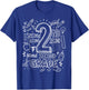 2nd Grade for Boys Back to School First Day Second Grade T-Shirt - T-Shirt | Royal