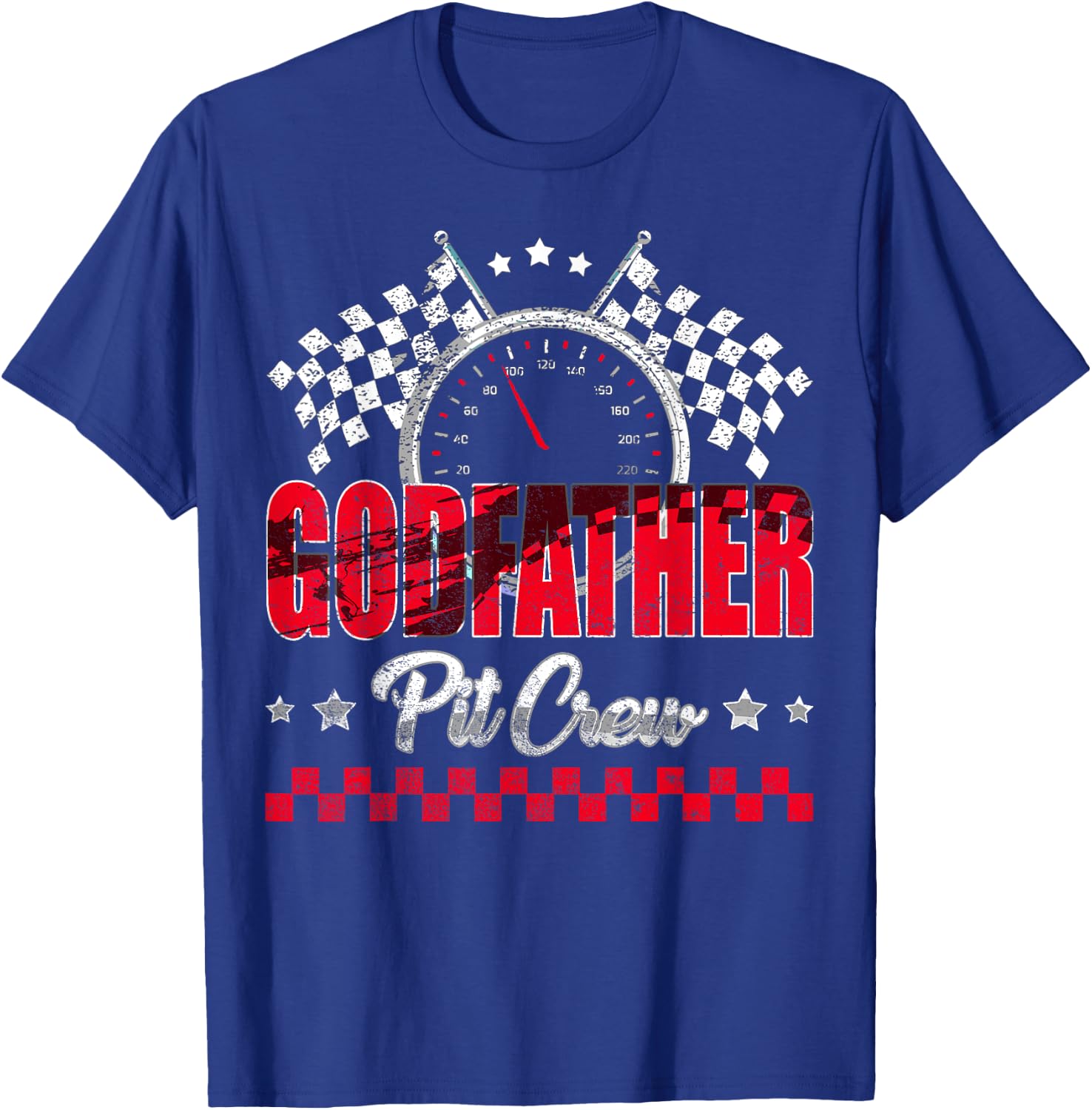 Race Car Birthday Party Racing Family Godfather Pit Crew T-Shirt - T-Shirt | Royal