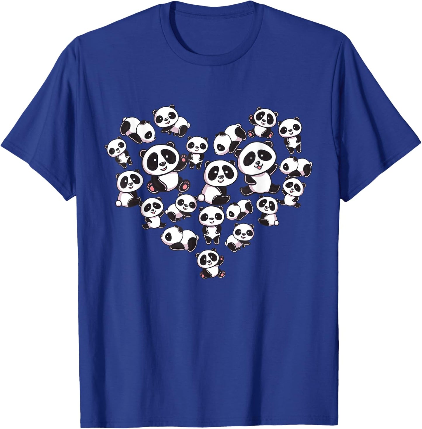 Panda Shirt Cute Panda Panda Bear Lover Heart Gifts T-Shirt - T-Shirt | Royal