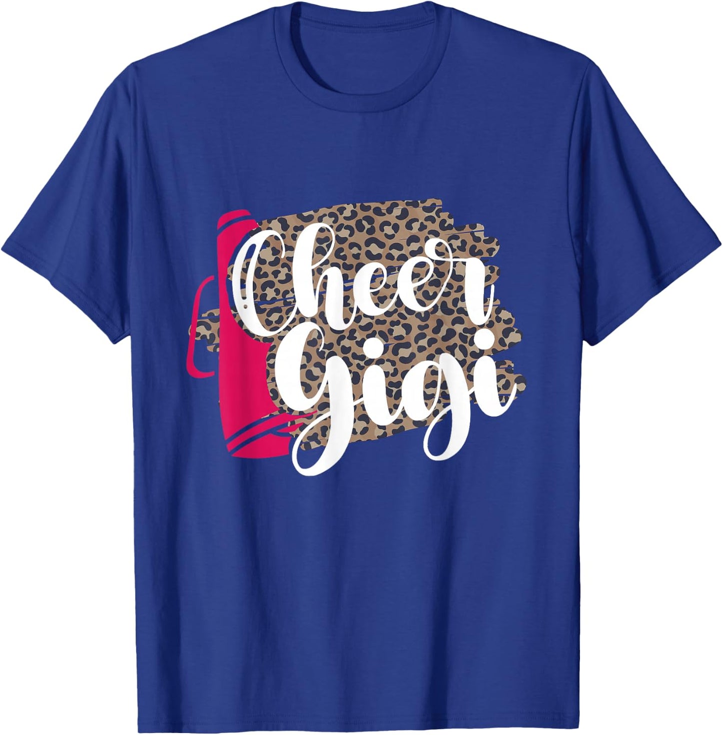 Cheer Gigi Leopard Cheerleading Gigi Of A Cheerleader Gigi T-Shirt - T-Shirt | Royal