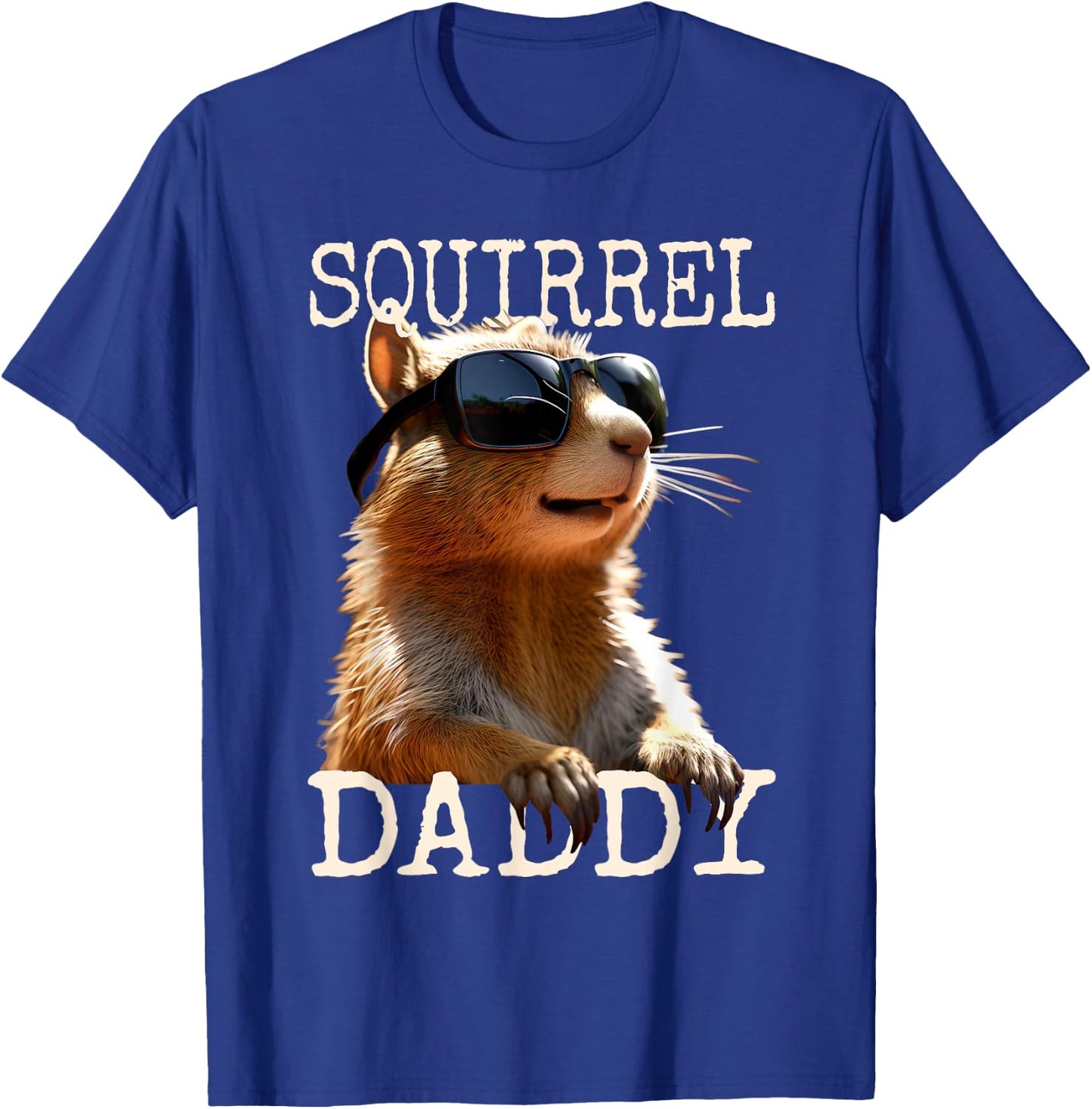 Squirrel Daddy Papa Dad Father's Day Squirrel Father T-Shirt - T-Shirt | Royal