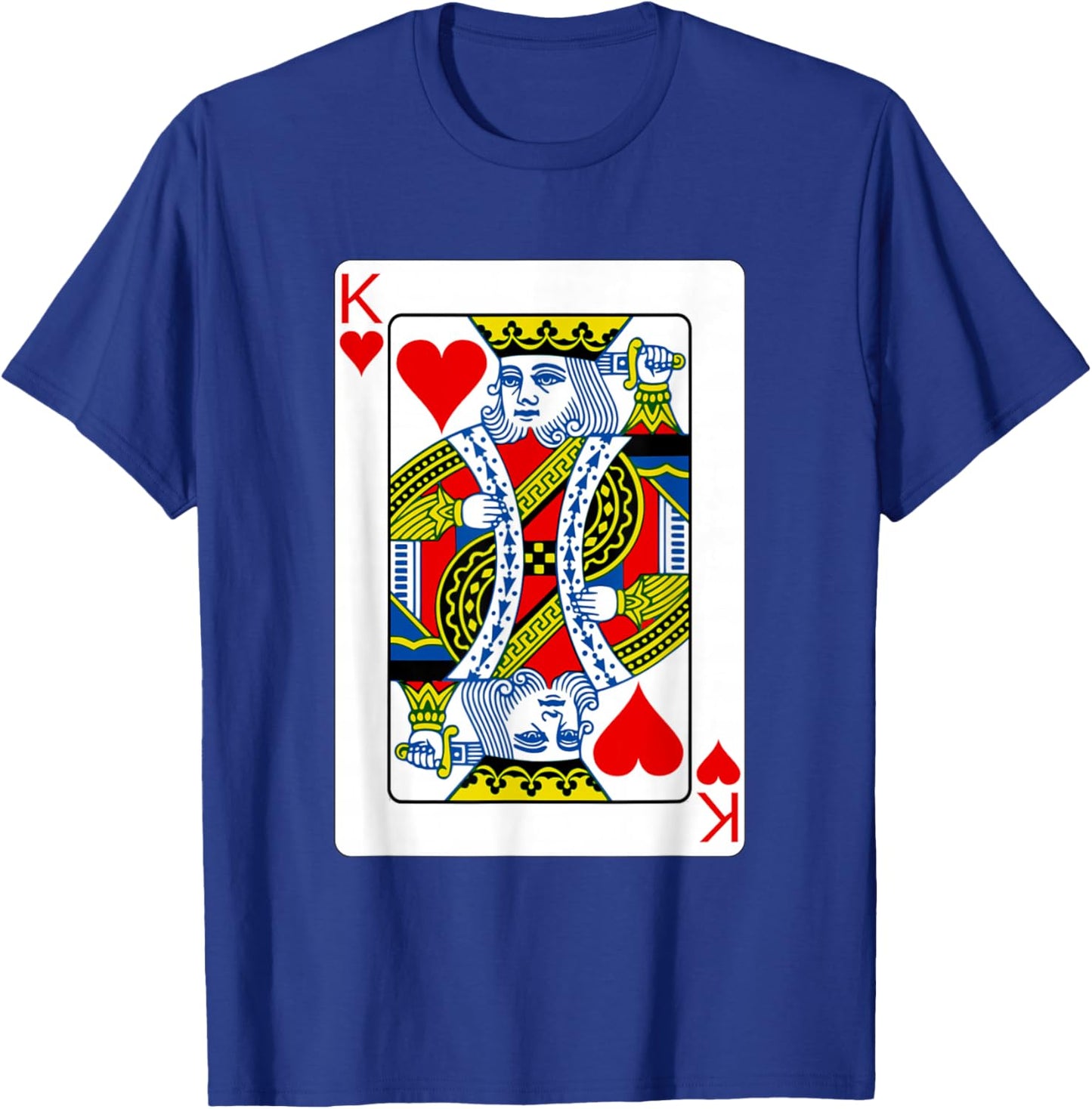 King Of Hearts Playing Card Valentine Costume T-Shirt - T-Shirt | Royal