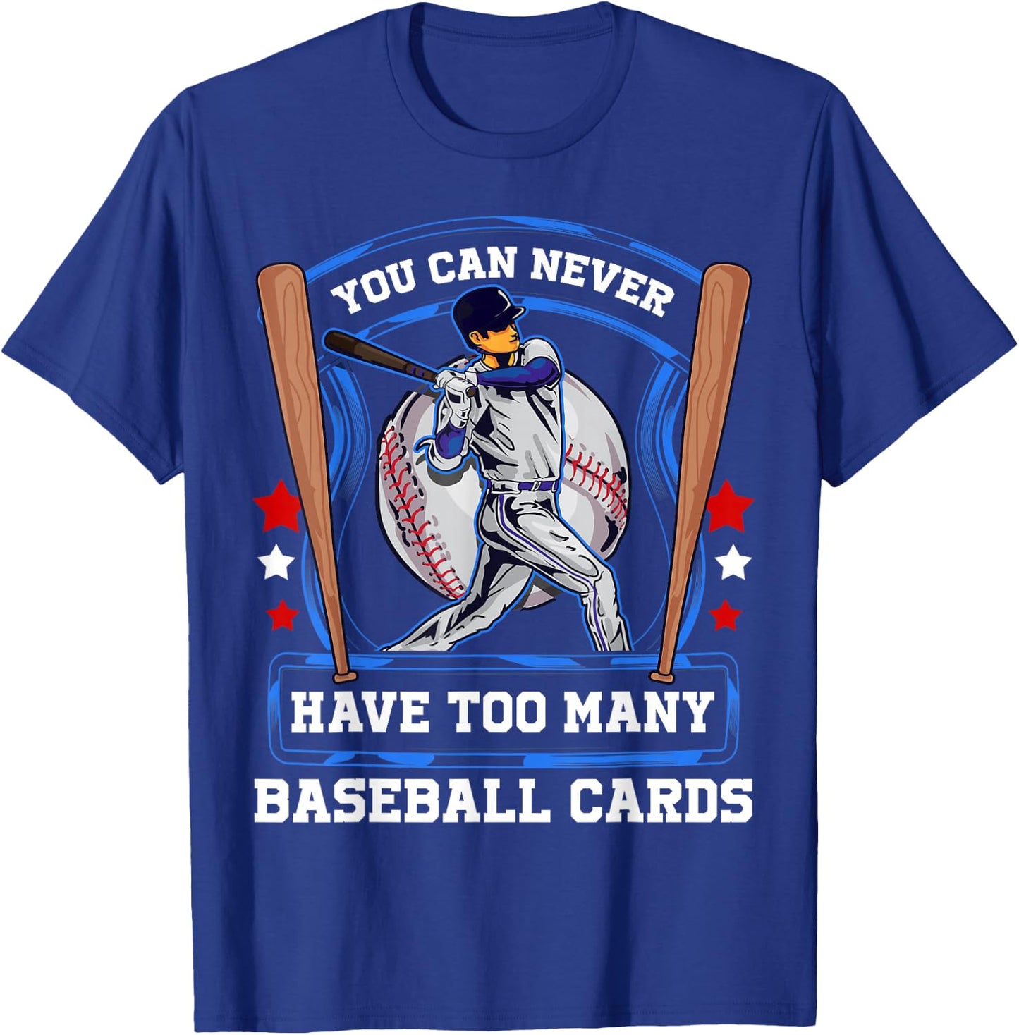Baseball Cards T-Shirt - T-Shirt | Royal