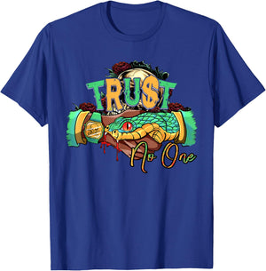 Trust no one Snake T-Shirt - T-Shirt | Royal