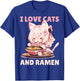 Kawaii Chibi Nekomimi Anime Cat Girl Ramen Otaku T-Shirt - T-Shirt | Royal