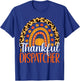 Thankful Dispatcher Rainbow Fall Dispatcher Thanksgiving T-Shirt - T-Shirt | Royal