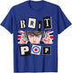 Britpop Logo British Brit Pop UK 90's Indie Rock Music Fan T-Shirt - T-Shirt | Royal