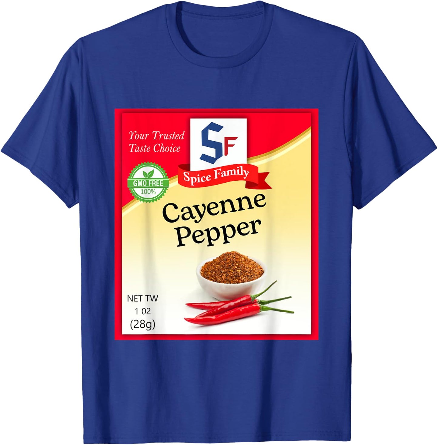 Cayenne Pepper Condiment Holiday Spice Group Costumes T-Shirt - T-Shirt | Royal