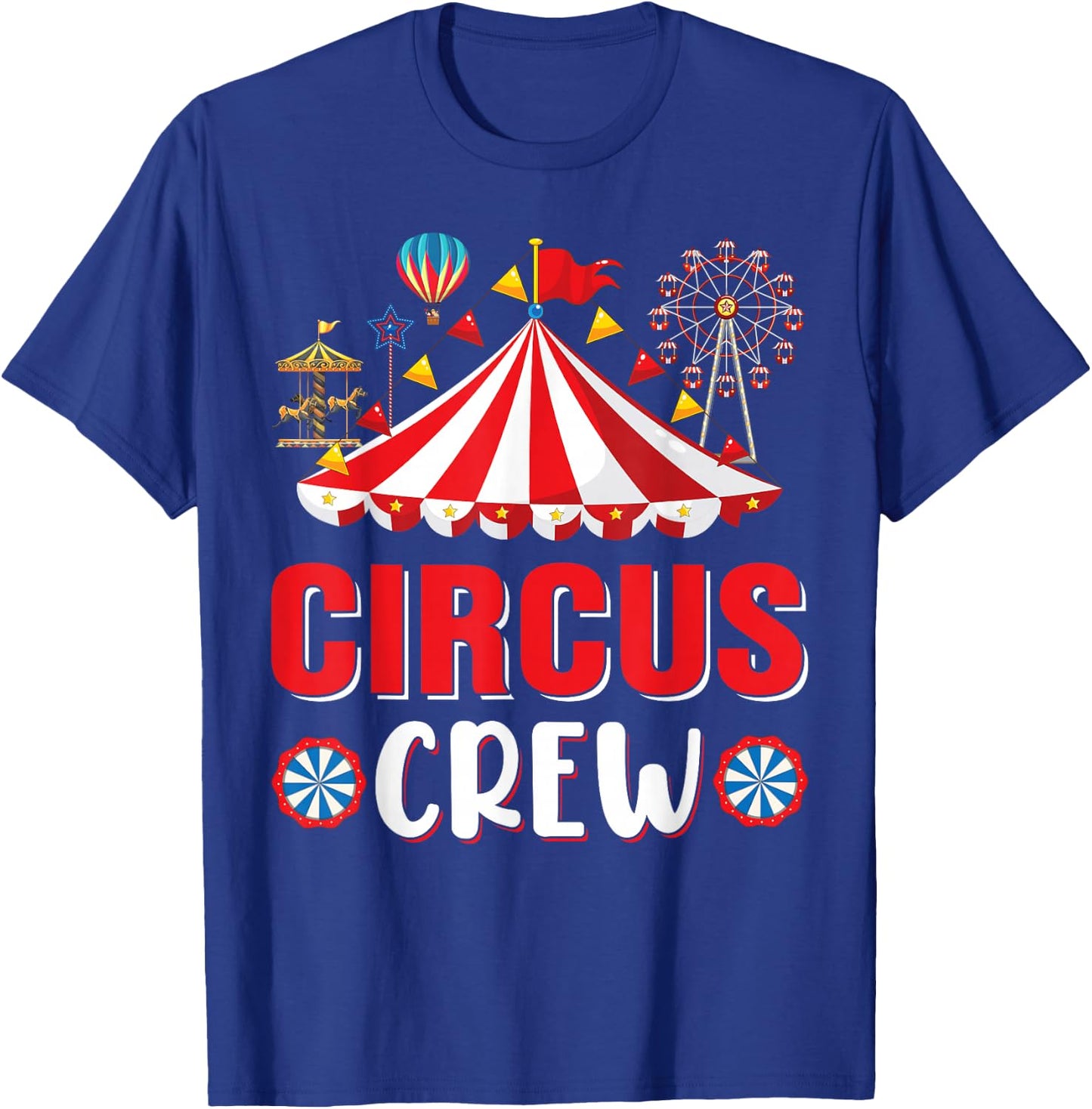 Circus Crew Zirkus-Mitarbeiter-Kostüm, Zirkus-Mottoparty (Schwarz, S) T-Shirt - T-Shirt | Royal