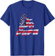 American Flag Motocross Papa Gift Motorbike Dirtbike Father T-Shirt - T-Shirt | Royal