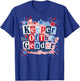 Keeper of The Gender 4th of July Bow Gender Reveal Party T-Shirt - T-Shirt | Royal