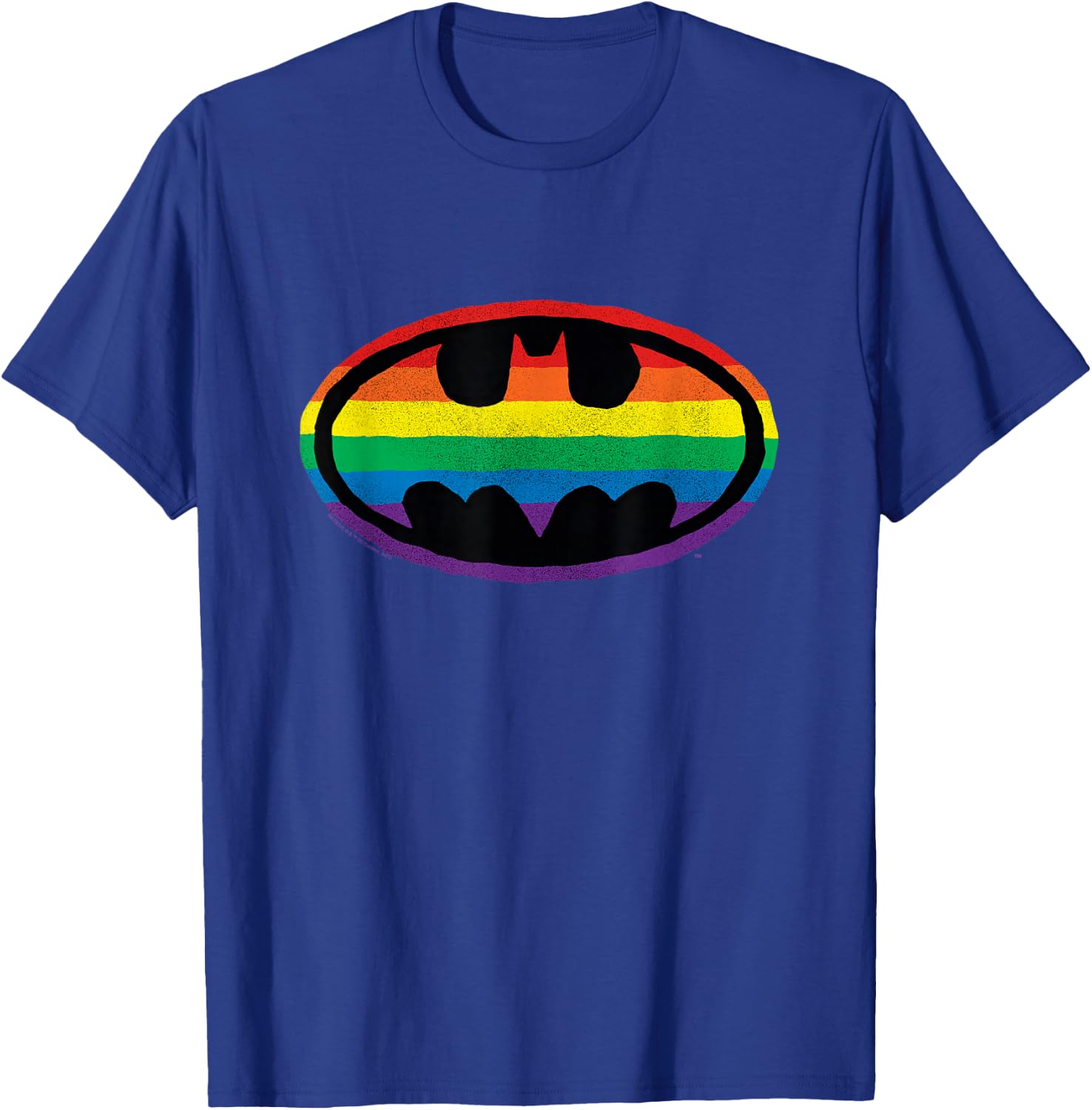 Batman Pride Rainbow Logo T-Shirt - T-Shirt | Royal