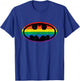 Batman Pride Rainbow Logo T-Shirt - T-Shirt | Royal
