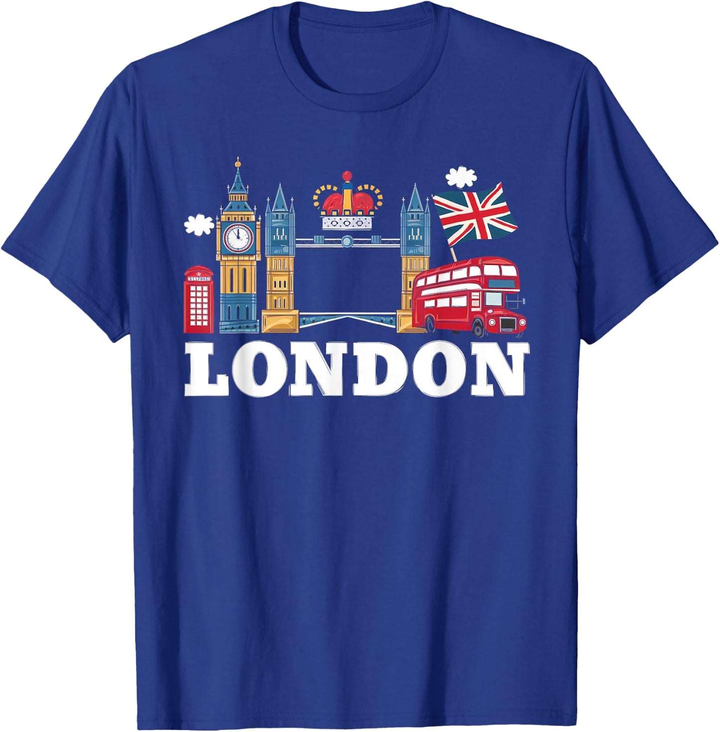 London Gift Men's Women's London Hooligan Ultras LND UK T-Shirt - T-Shirt | Royal
