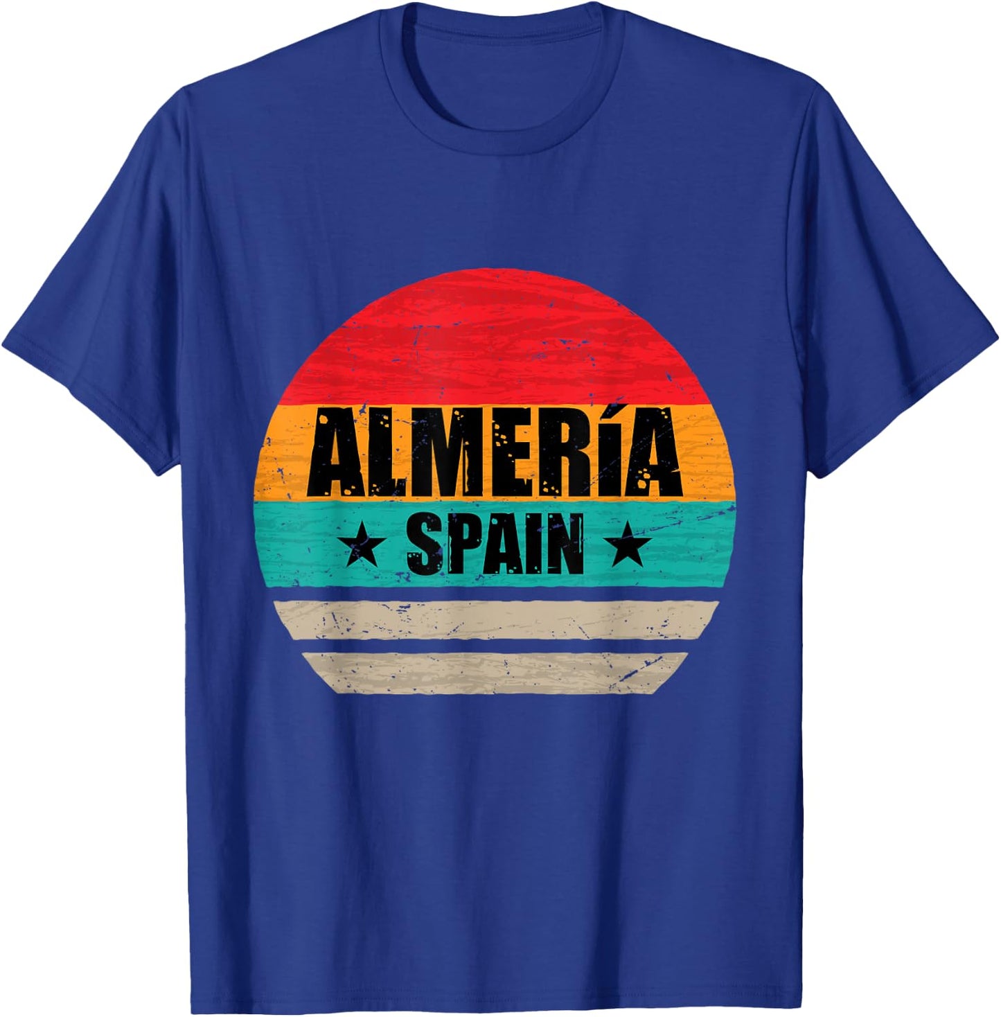 Almeria Spain - Retro Vintage Souvenir Almería T-Shirt - T-Shirt | Royal