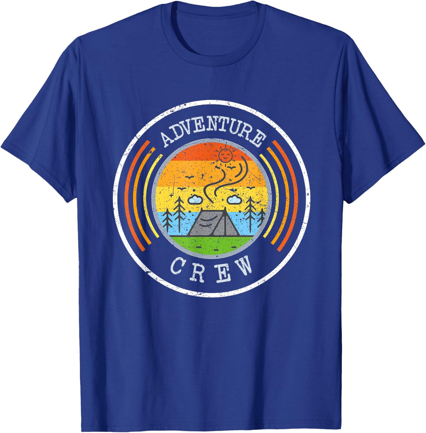 Camping Matching Shirts for Family Camper Adventure Crew T-Shirt - T-Shirt | Royal