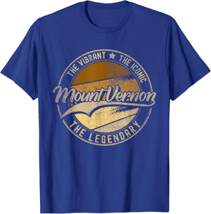 Mount Vernon NY | New York | Vintage Distressed T-Shirt - T-Shirt | Royal