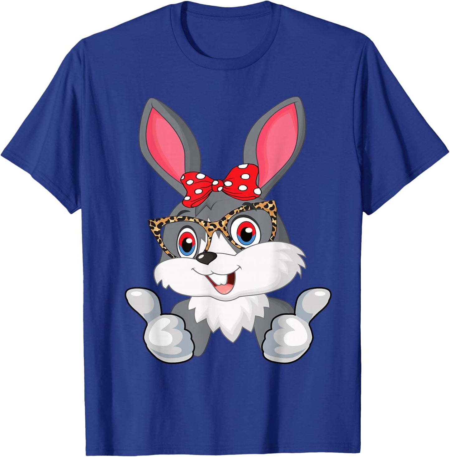 Easter Bunny Easter Gift Girls Women Children Easter , black T-Shirt - T-Shirt | Royal