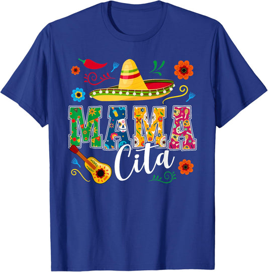 Cinco De Mayo Mamacita Flower Mama Cita Mexican T-Shirt - T-Shirt | Royal
