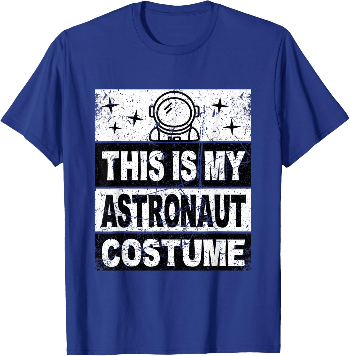 Retro Astronaut Costume for Kids Women Men Boys Girls T-Shirt - T-Shirt | Royal