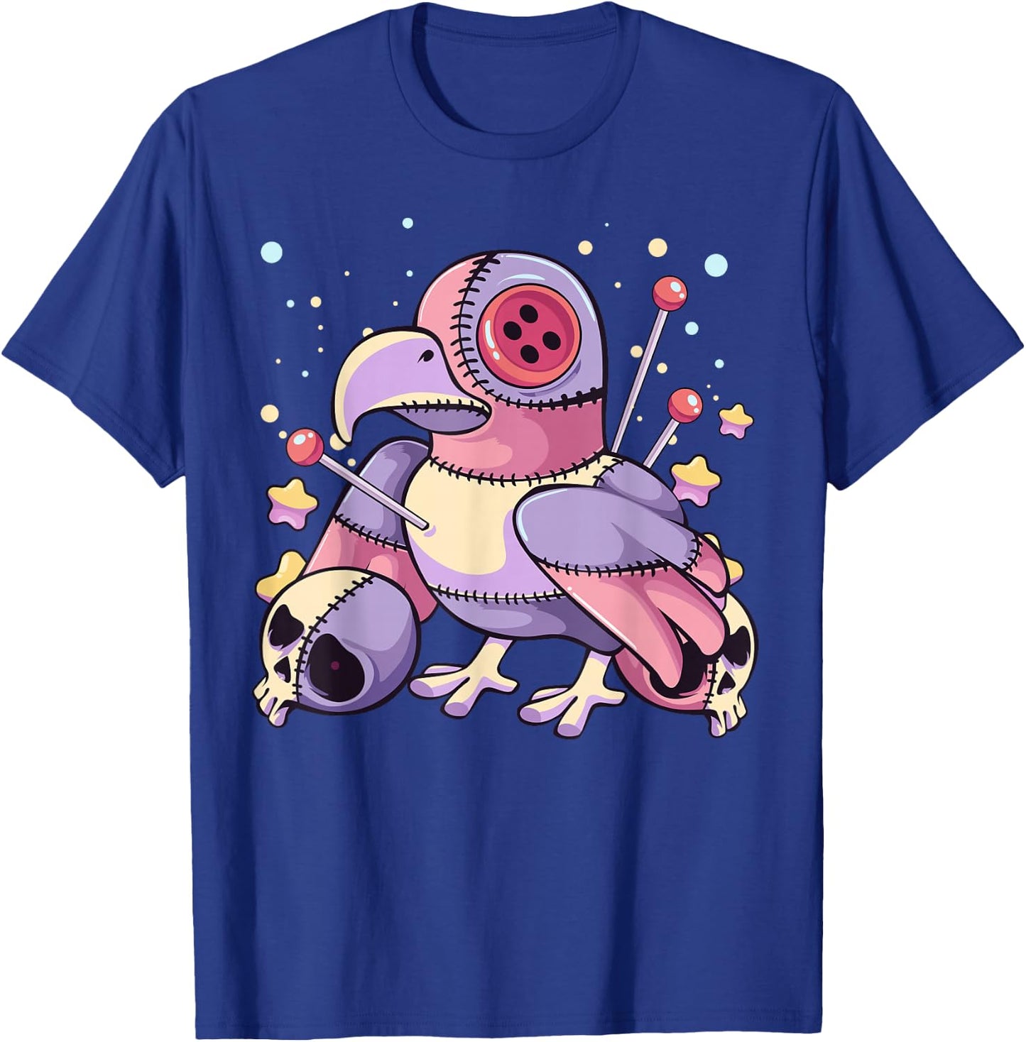 Pastel Goth Kawaii Menhera Yami Sad Voodoo Doll Crow T-Shirt - T-Shirt | Royal