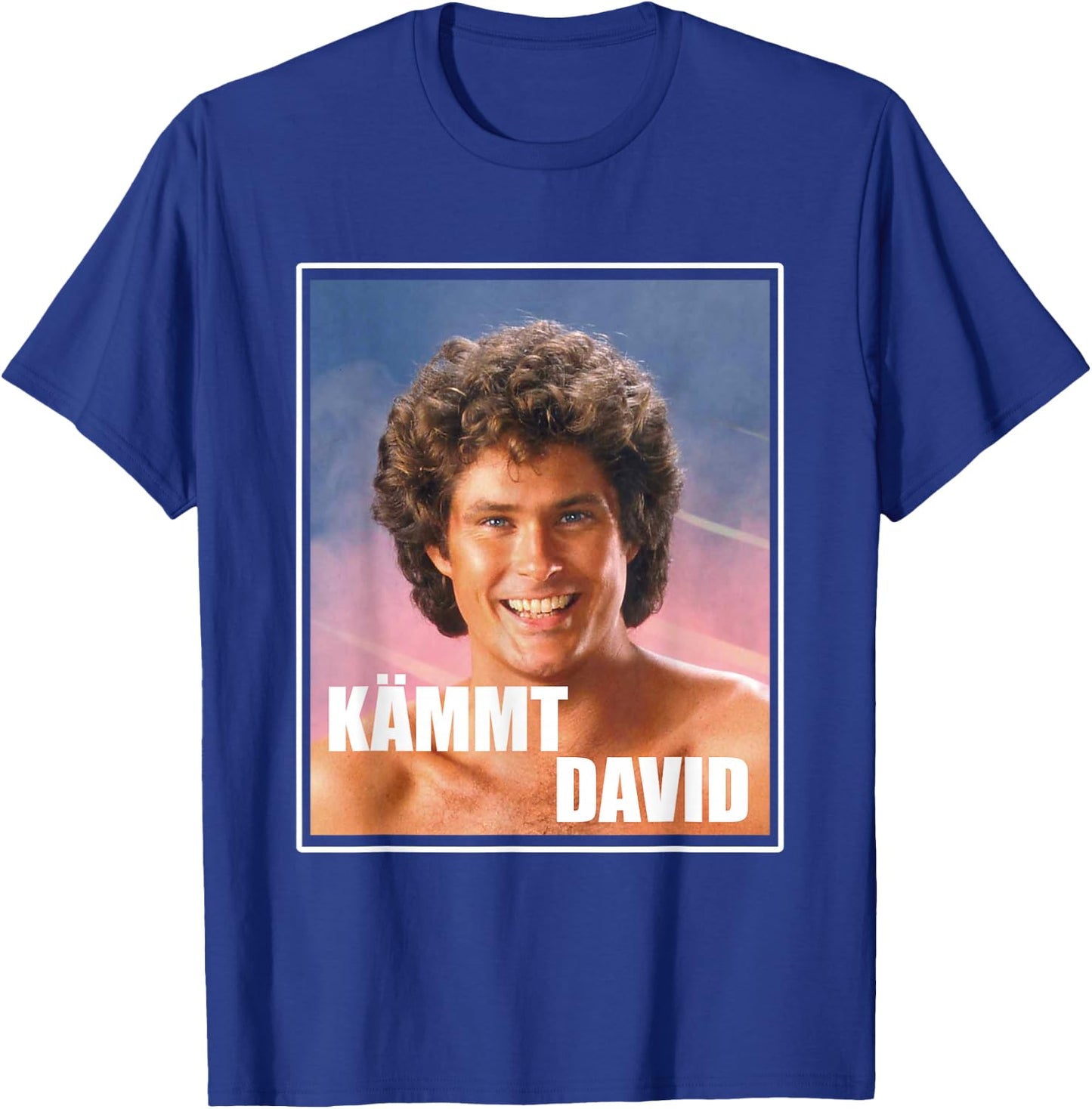 Kämmt David - Funny Satire Saying Serial Junkies Hairdresser , black T-Shirt - T-Shirt | Royal