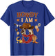 Howdy I'm 9 Western Cowboy 9th Birthday Boy Kids 9 Year Old T-Shirt - T-Shirt | Royal