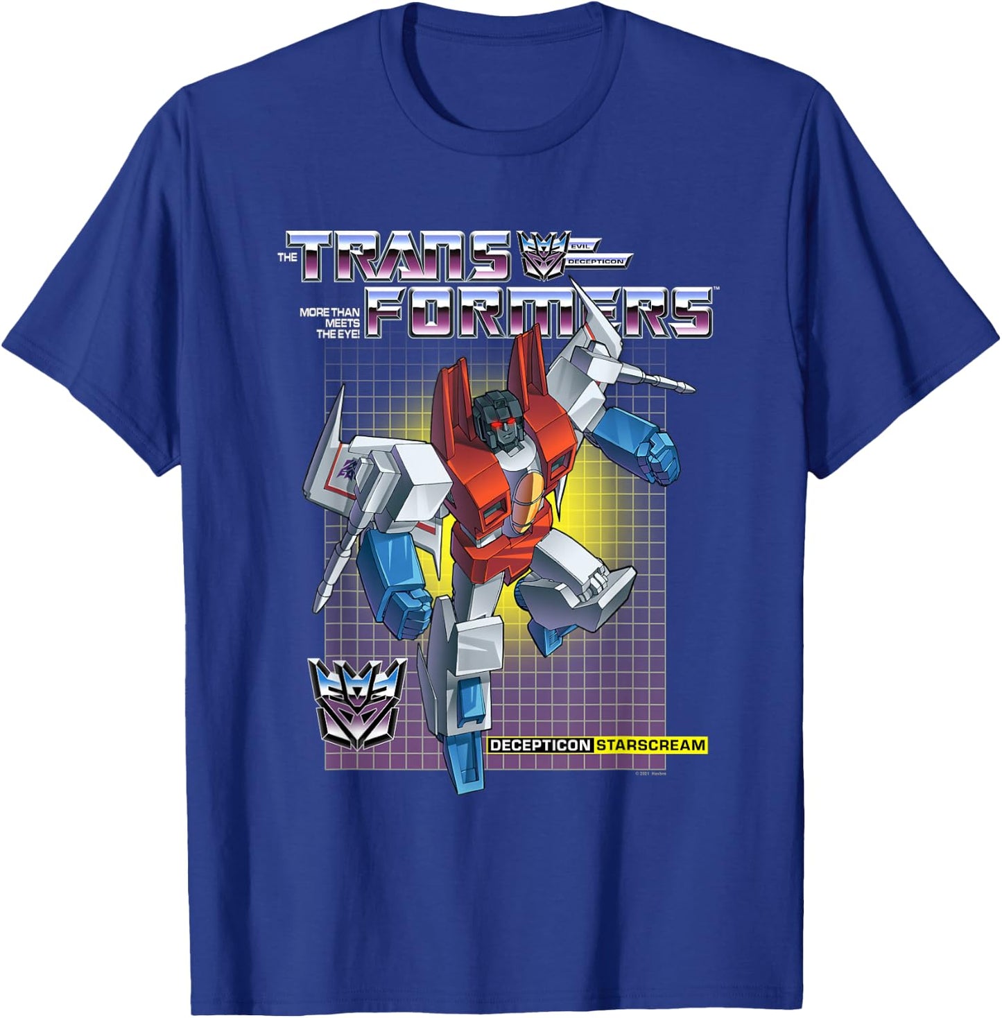 Transformers Decepticon Starscream , Herren, -Erwachsene, Kurzarm, Schwarz, S, Klassisch, Cartoon, Offiziell lizenziert, Klassische Passform, Imported T-Shirt - T-Shirt | Royal