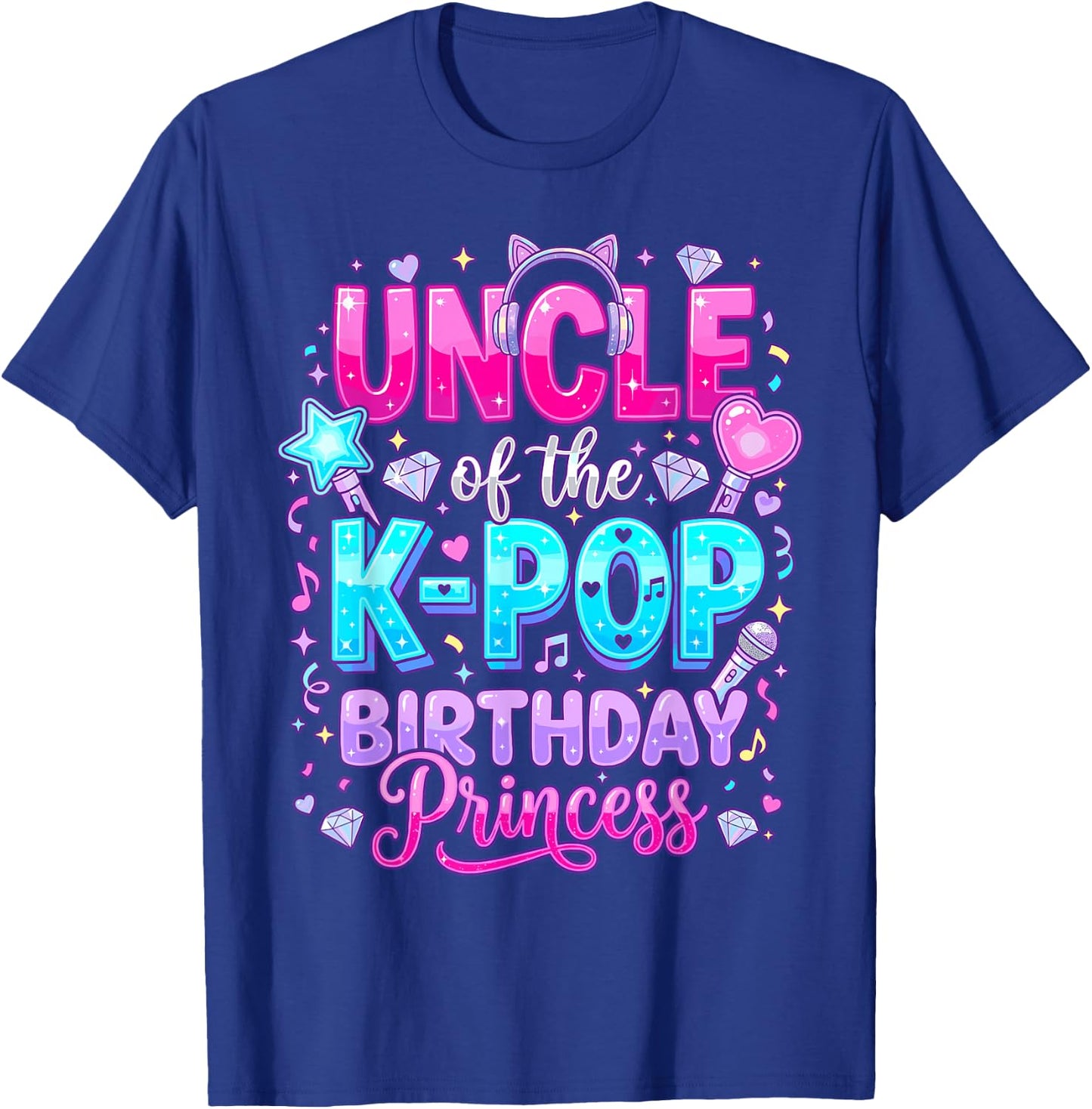 Uncle of The K-Pop Birthday Princess Korean Music T-Shirt - T-Shirt | Royal