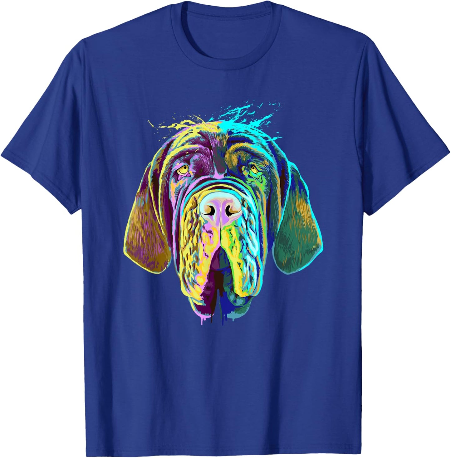 Colourful Splash Dog Neapolitan Mastiff T-Shirt - T-Shirt | Royal