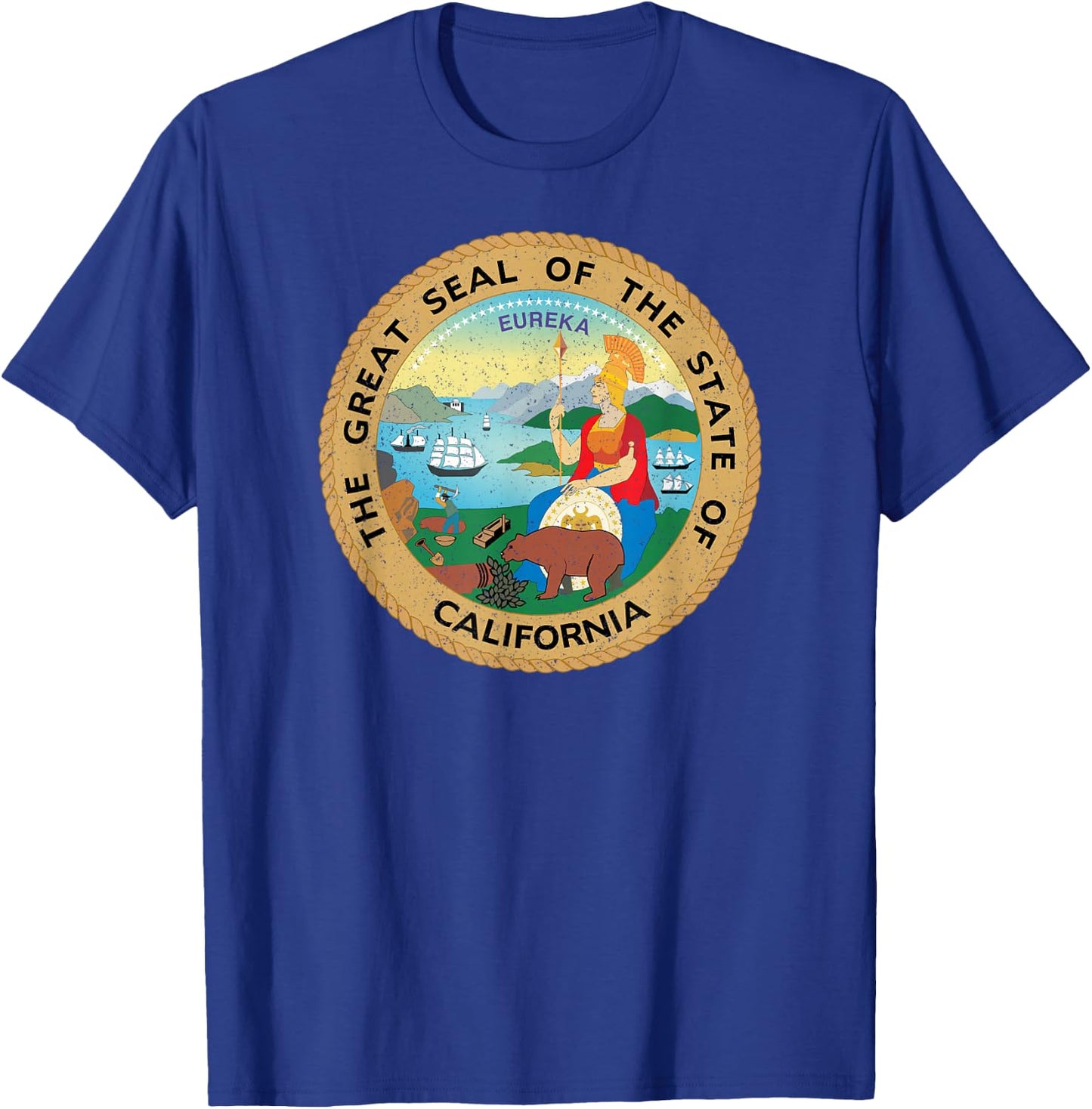 California State Seal Symbol T-Shirt - T-Shirt | Royal