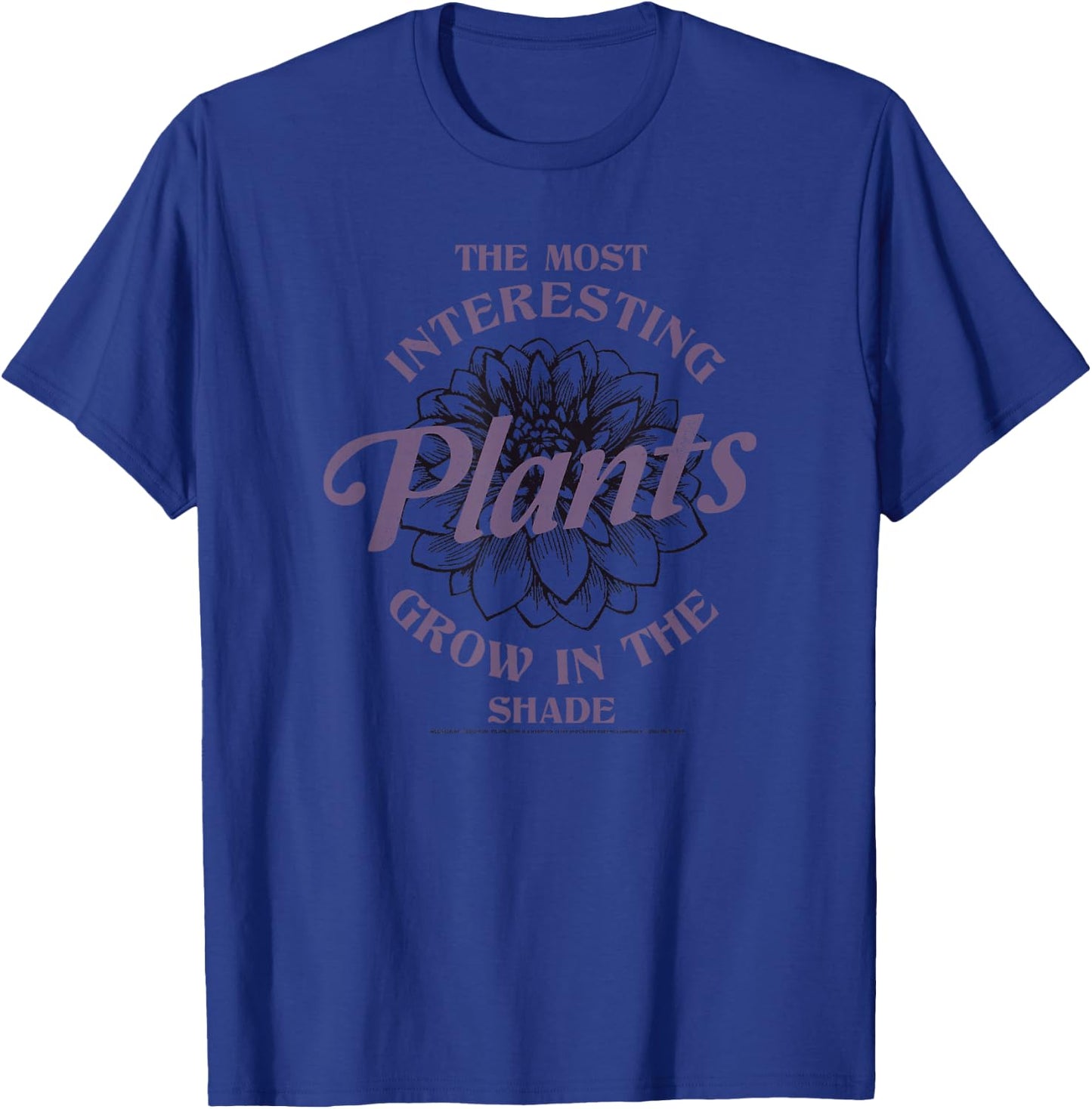Wednesday The Most Interesting Plants Grow In The Shade Logo T-Shirt - T-Shirt | Royal