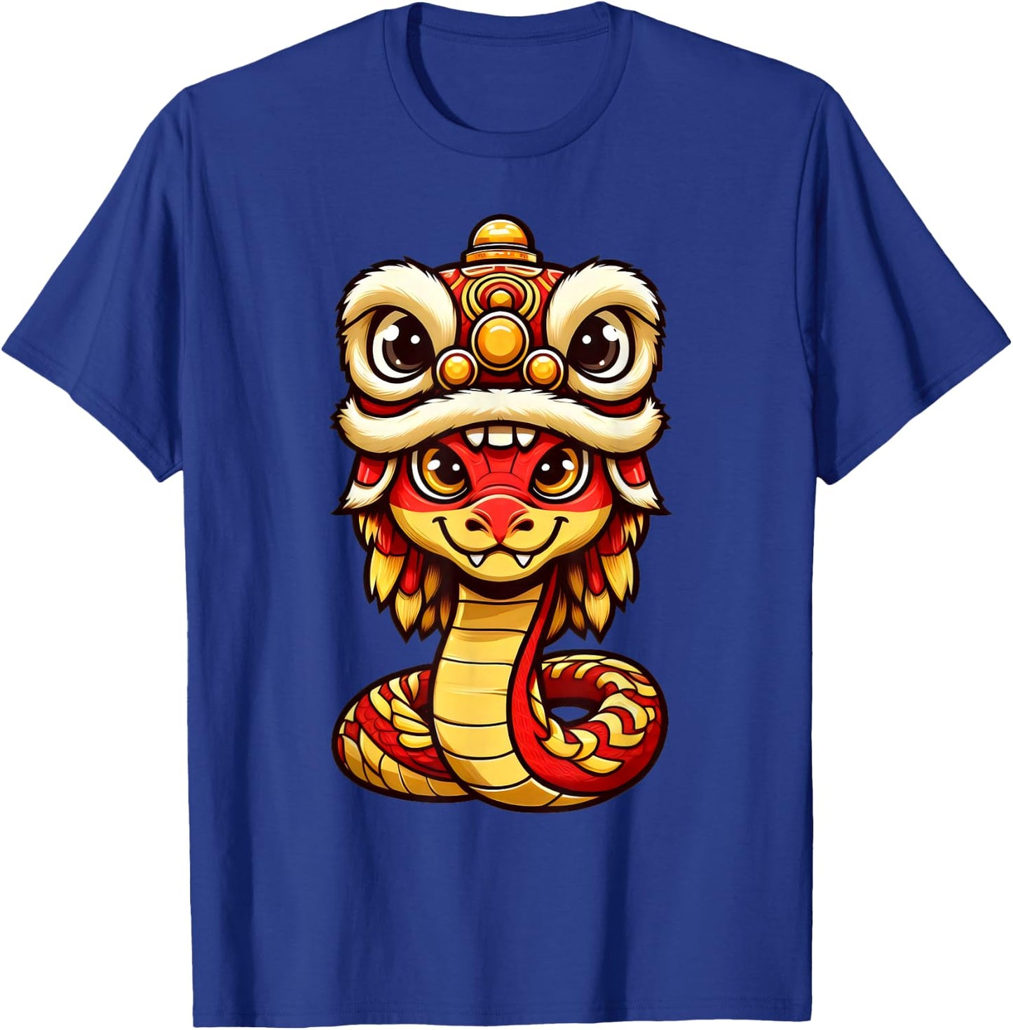 Lion Dance Year of Snake 2025 Chinese New Year Snake Zodiac T-Shirt - T-Shirt | Royal