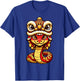 Lion Dance Year of Snake 2025 Chinese New Year Snake Zodiac T-Shirt - T-Shirt | Royal