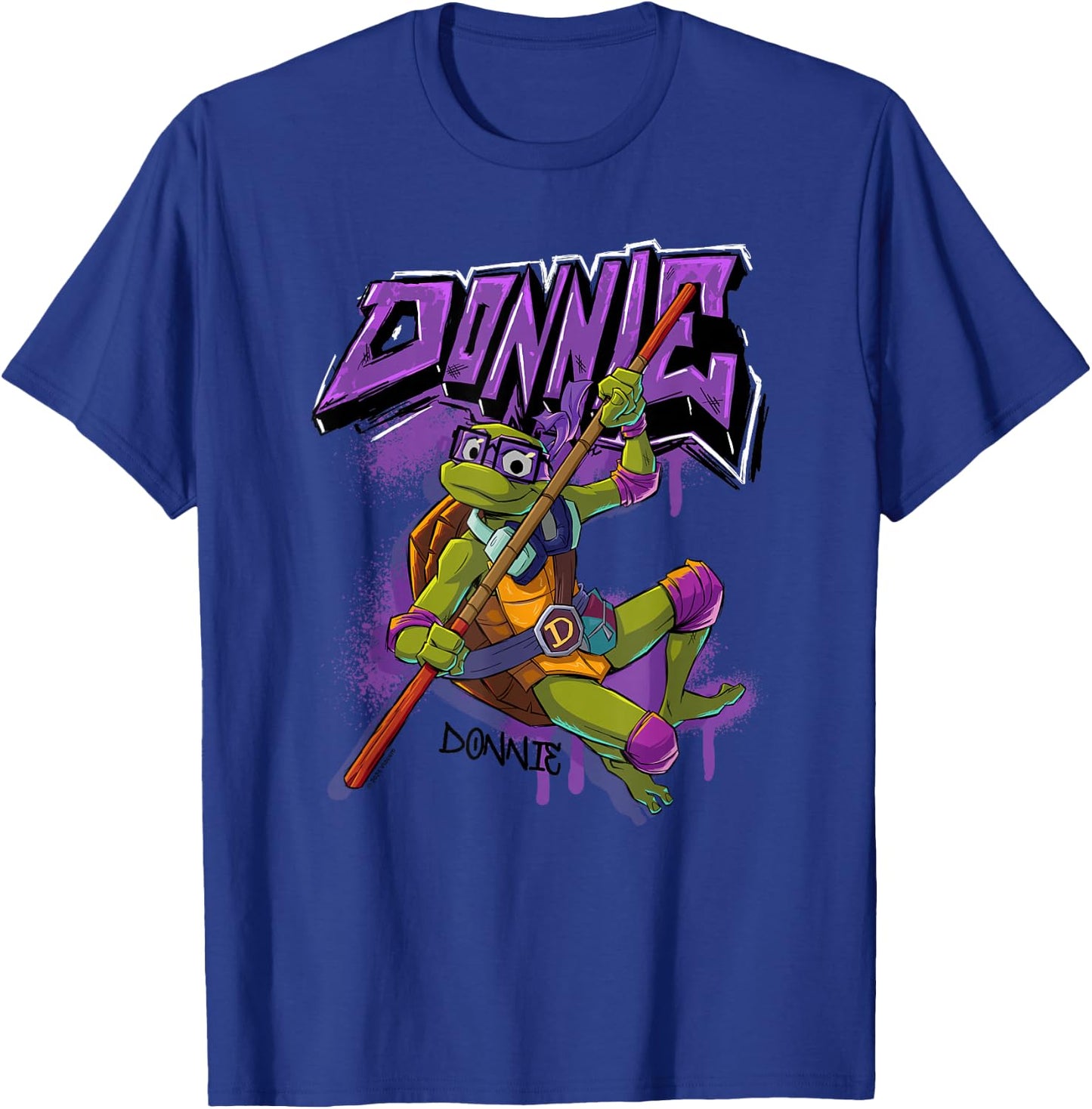 Tales of the Teenage Mutant Ninja Turtles Donnie Graffiti T-Shirt - T-Shirt | Royal