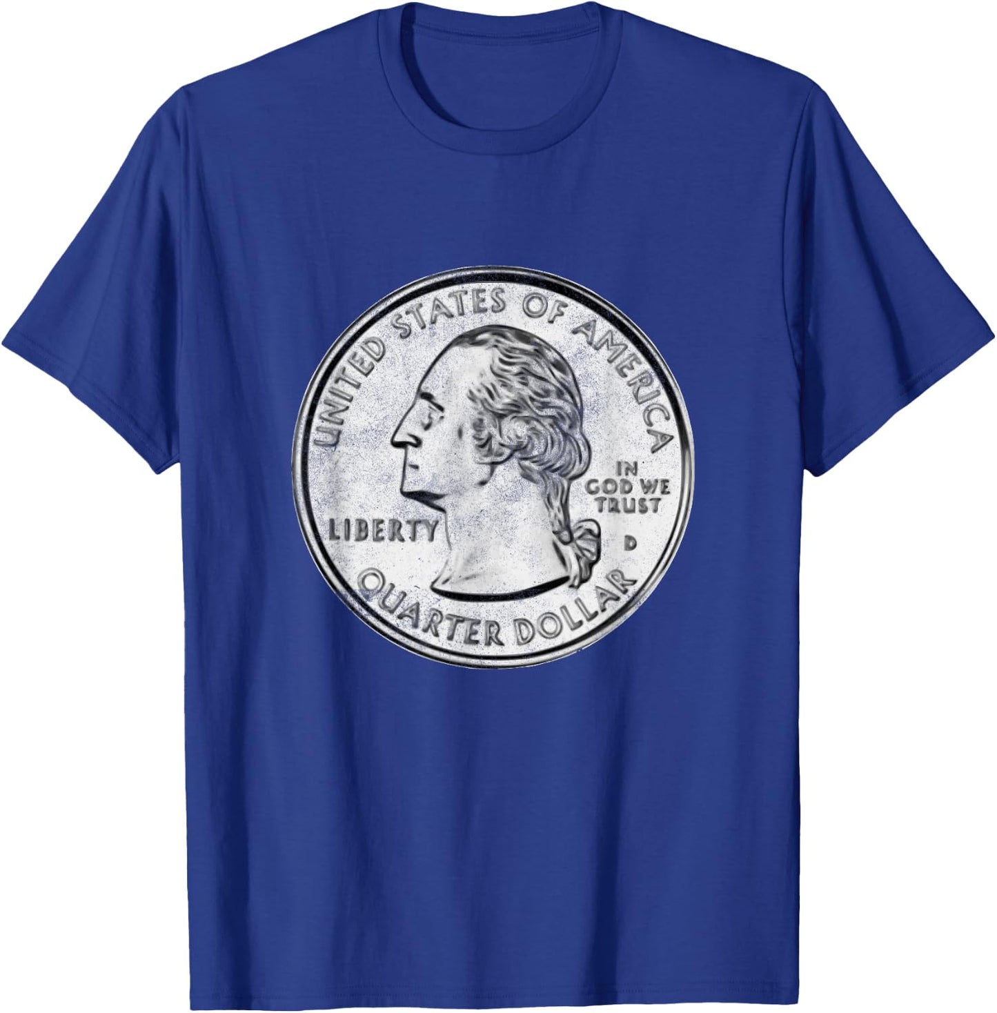USA Quarter Dollar Design Coin Collectors Gifts T-Shirt - T-Shirt | Royal