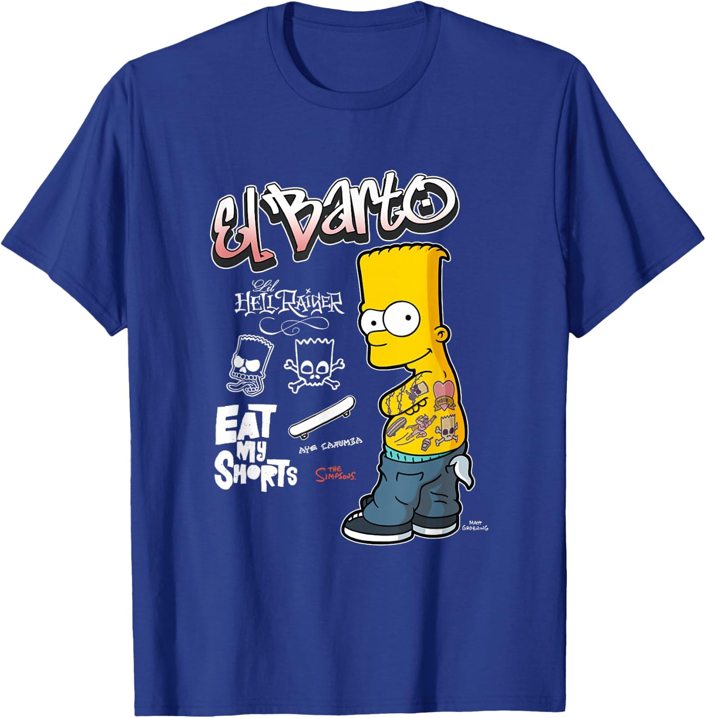 The Simpsons El Barto Eat My Shorts T-Shirt - T-Shirt | Royal