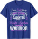 Hodgkin's Lymphoma Cancer : I Wear Violet For My Daughter T-Shirt - T-Shirt | Royal