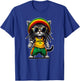 JAMEOWCA Cool & Funny Jamaican Rasta Reggae Cat , Black, S T-Shirt - T-Shirt | Royal