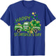 St Patrick's Day Truck Happy and Lucky Samrock T-Shirt - T-Shirt | Royal