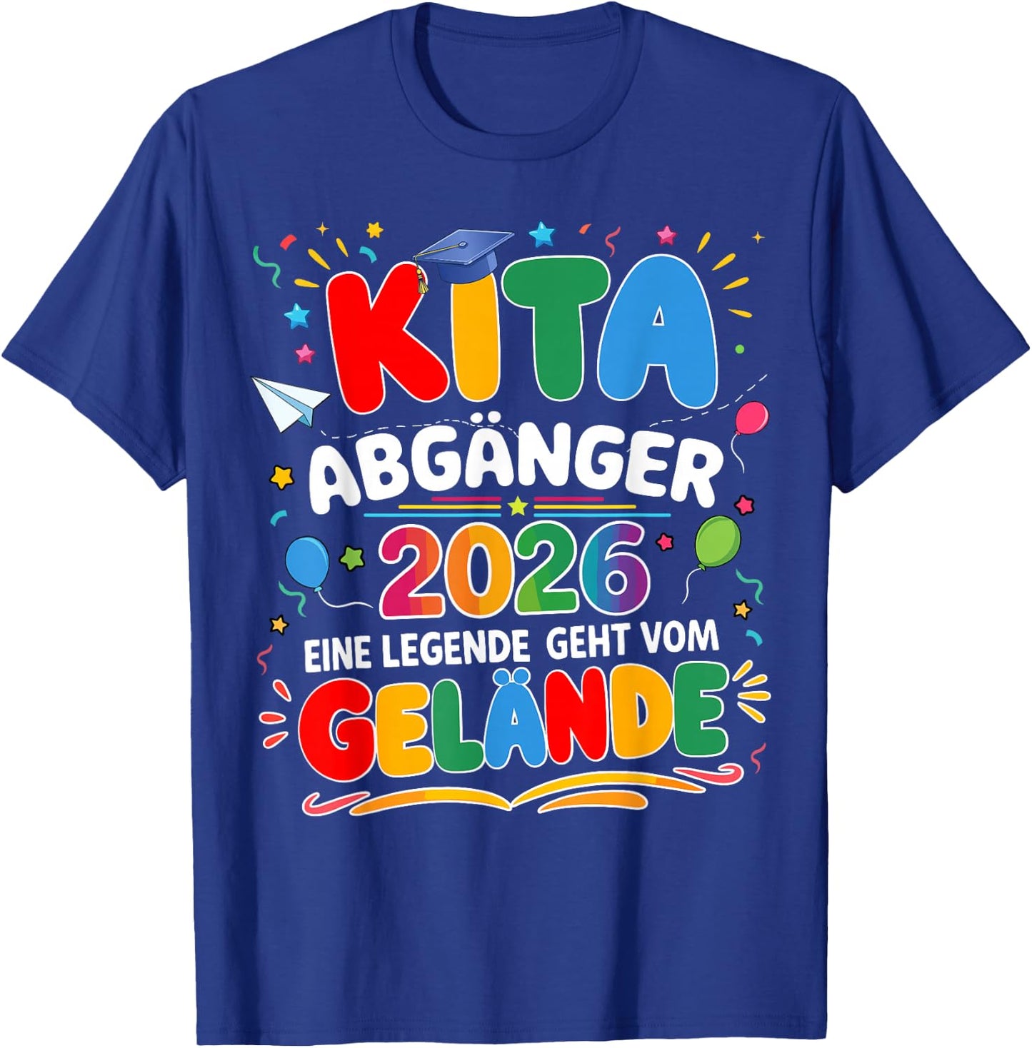 Kita abgänger 2026 Einschulung Schulkind Junge mädchen T-Shirt - T-Shirt | Royal