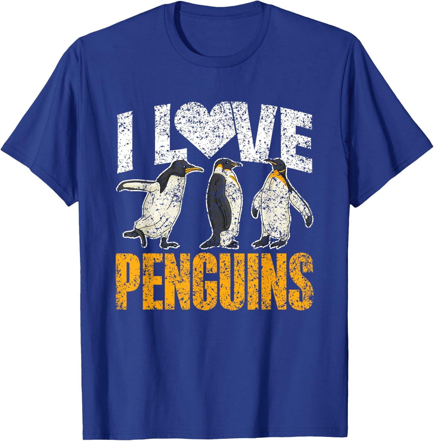 I Love Penguins Lover Animal Cute Penguin T-Shirt - T-Shirt | Royal